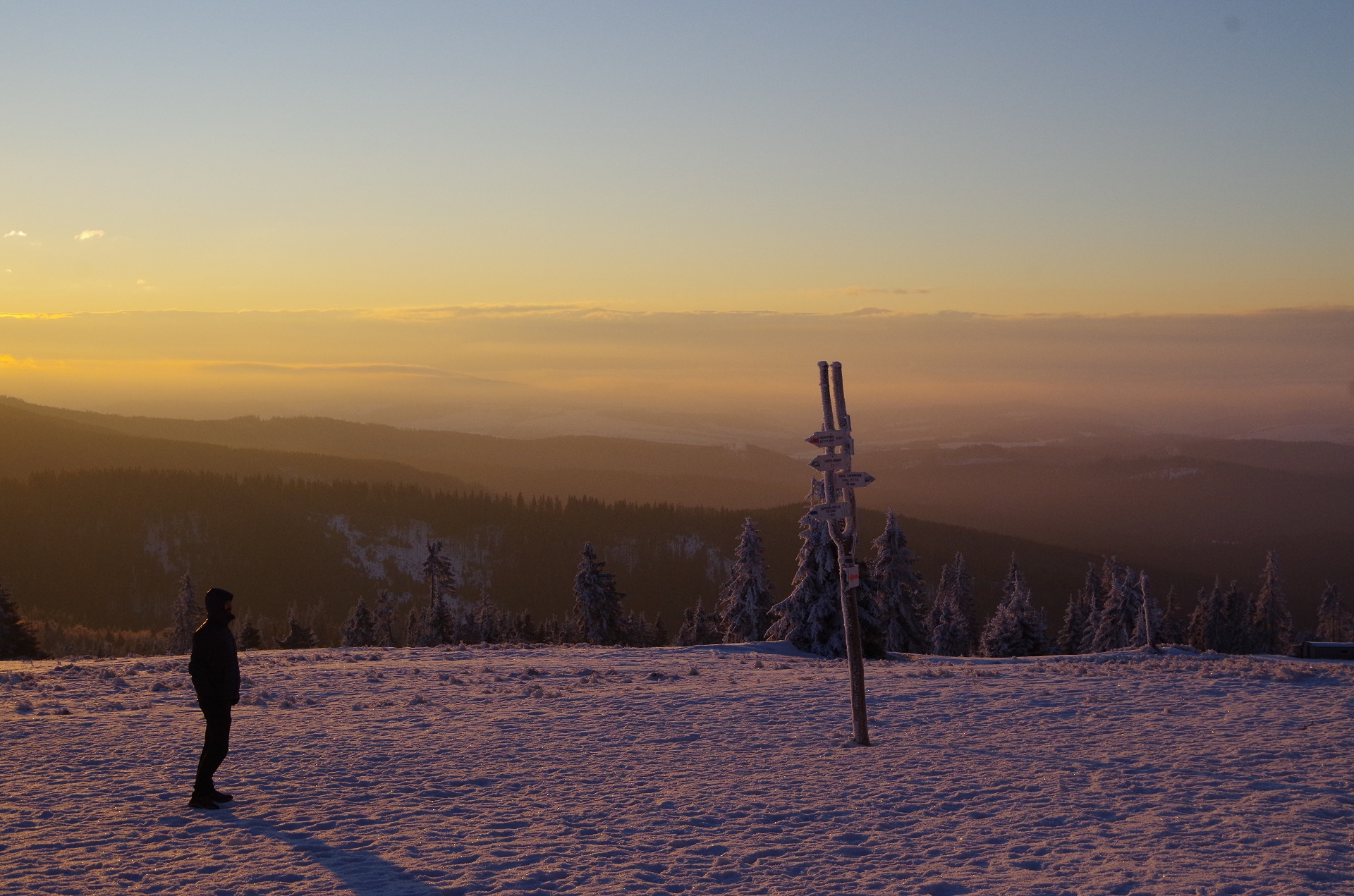 Postać na Hali Rysianka