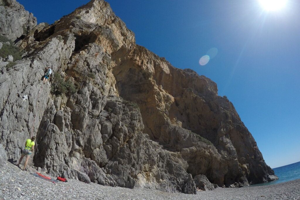 drogi wspinaczkowe wąwóz Agiofaragio, Kreta