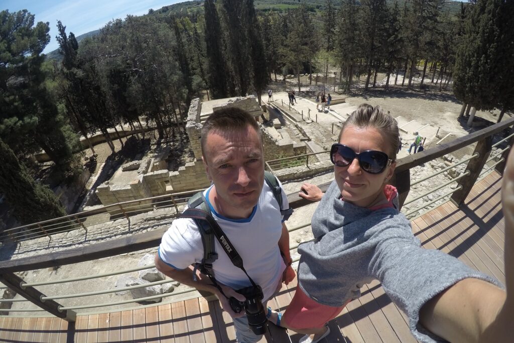 Wizyta na zamku Knossos