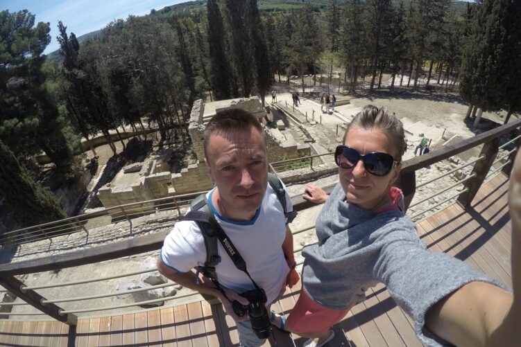 Wizyta na zamku Knossos