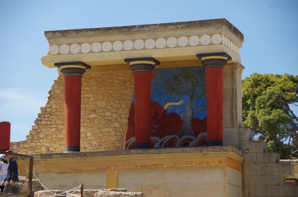 Freski, pałac Knossos