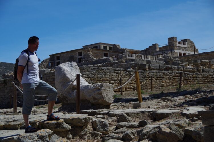 widok na pałac Knossos, Kreta