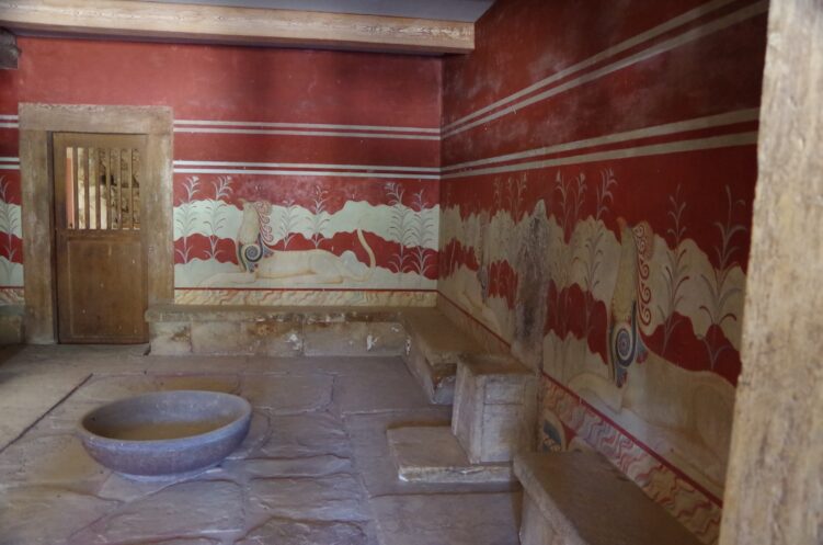 Sala tronowa zamek Knossos