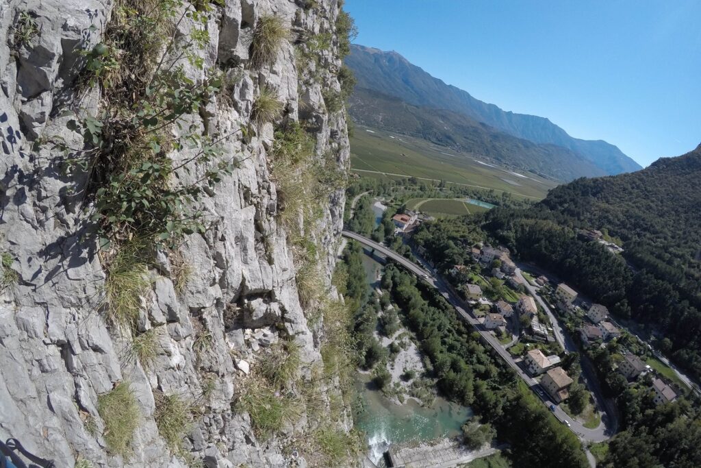 Wspinanie w ścianie Piccolo Dain, Sarche, Włochy