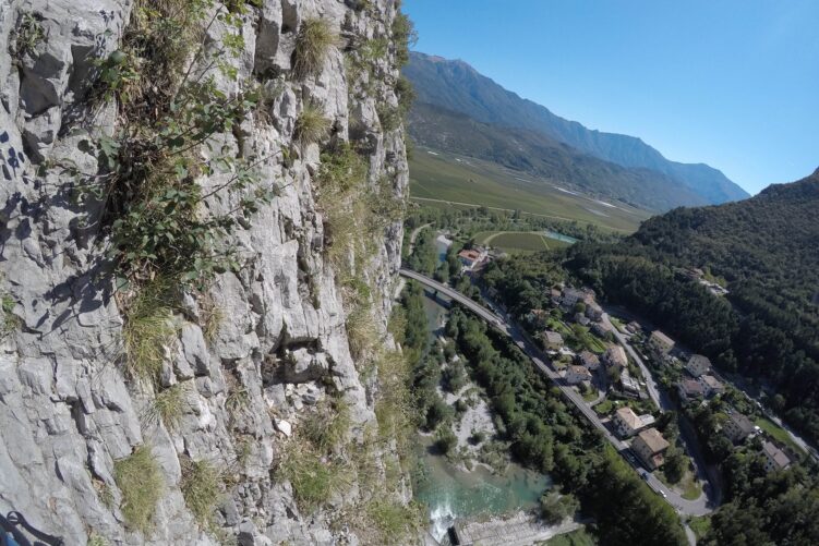 Wspinanie w ścianie Piccolo Dain, Sarche, Włochy