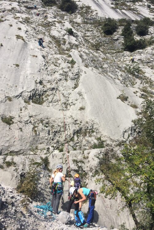 Ściana wspinaczkowa w rejonie Placchce Zebrate