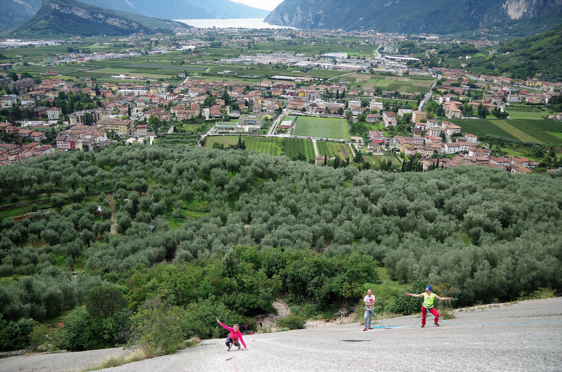 Wspinanie z widokiem - Placche di Baone, Arco