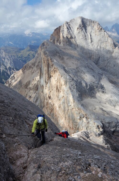 Wspinaczka Via Ferratą della Marmolada