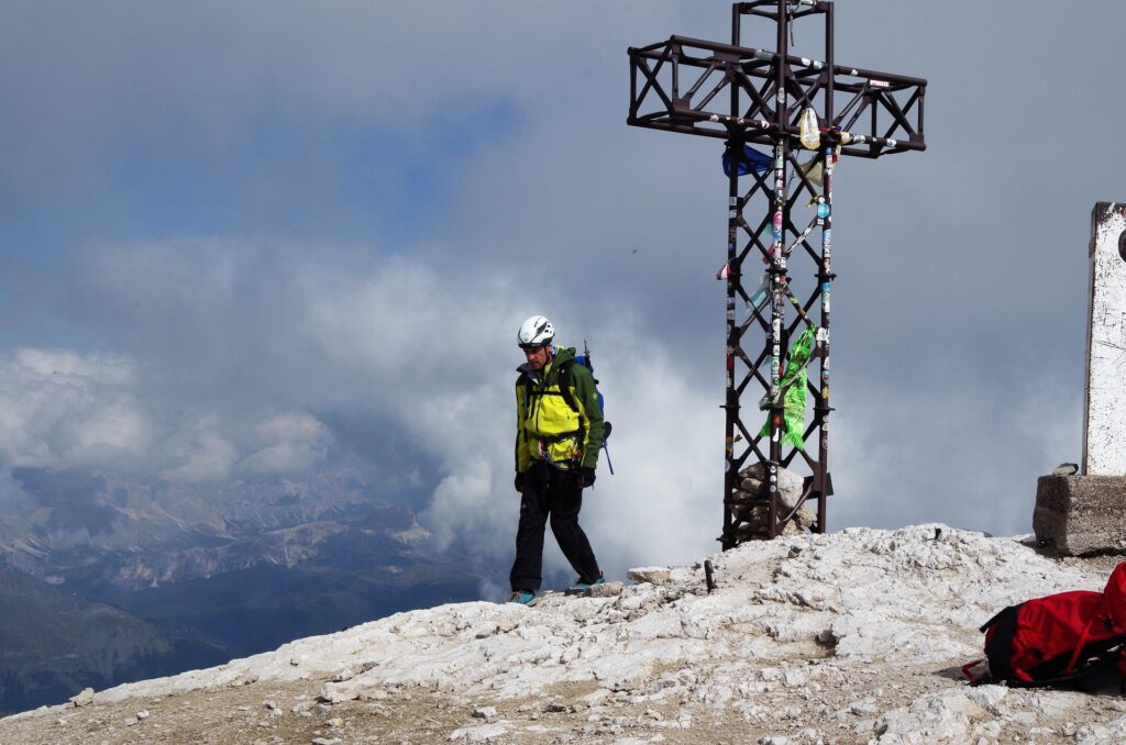 Darek na szczycie Punta Penia 3343 m