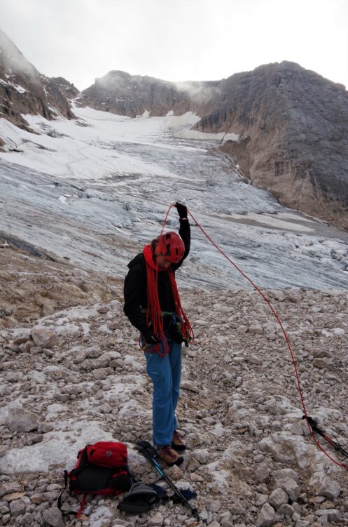 Chowamy sprzęt po zejściu z lodowca