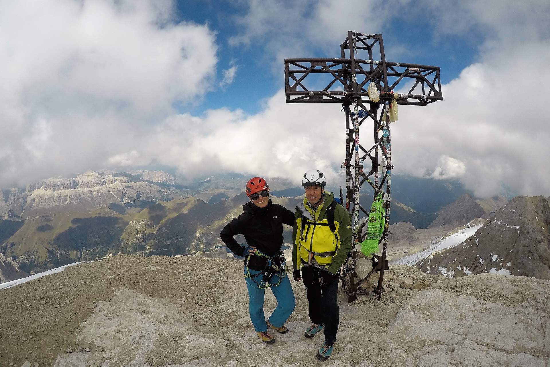 My na szczycie Punta Penia 3343 m