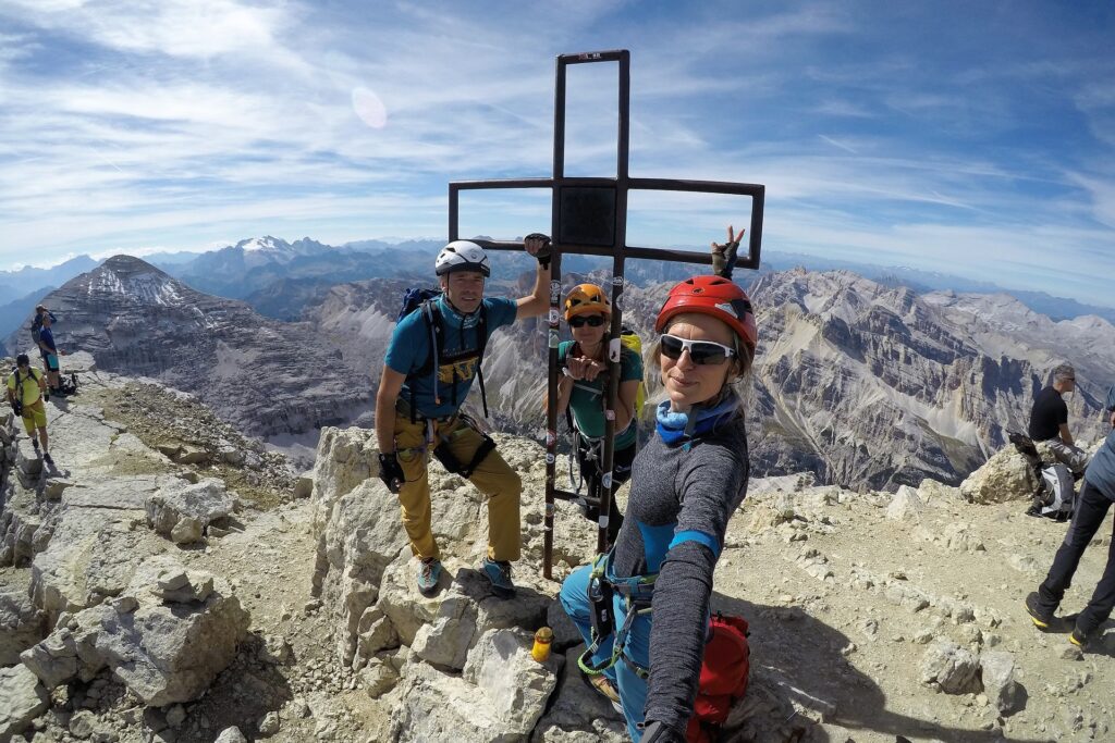 Na szczycie Tofana di Mezzo 3244 m.