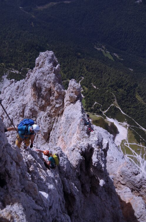 Pyszne wspinanie na ferracie Giuseppe Di Olivieri (Punta Anna)