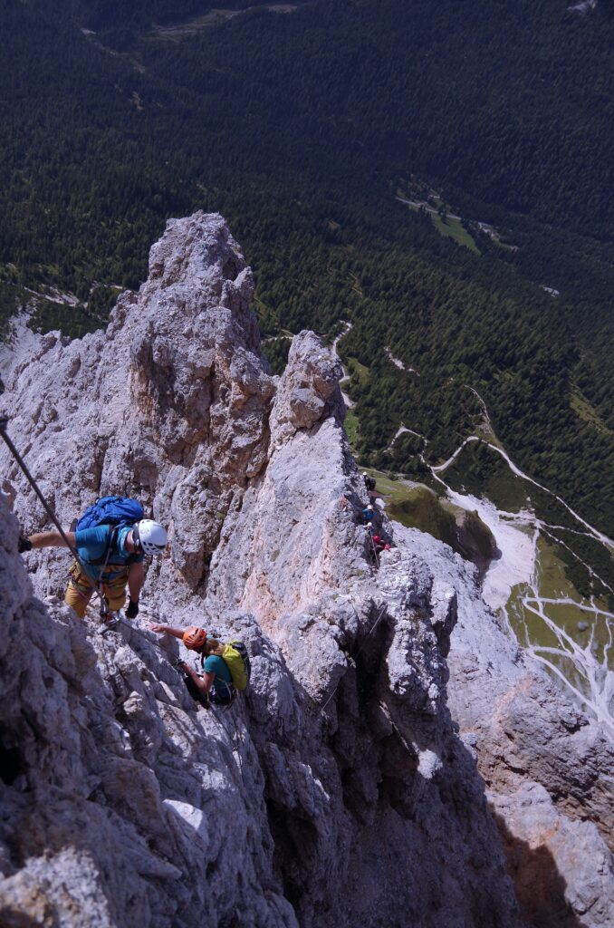 Pyszne wspinanie na ferracie Giuseppe Di Olivieri (Punta Anna)