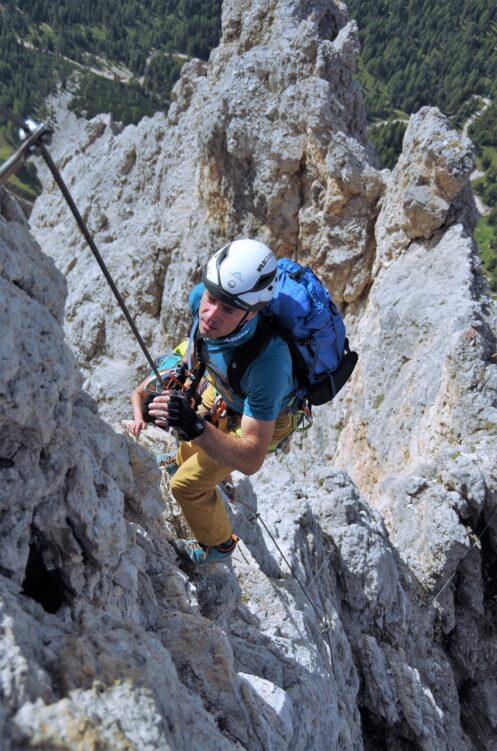 Darek na ferracie Giuseppe Di Olivieri (Punta Anna)