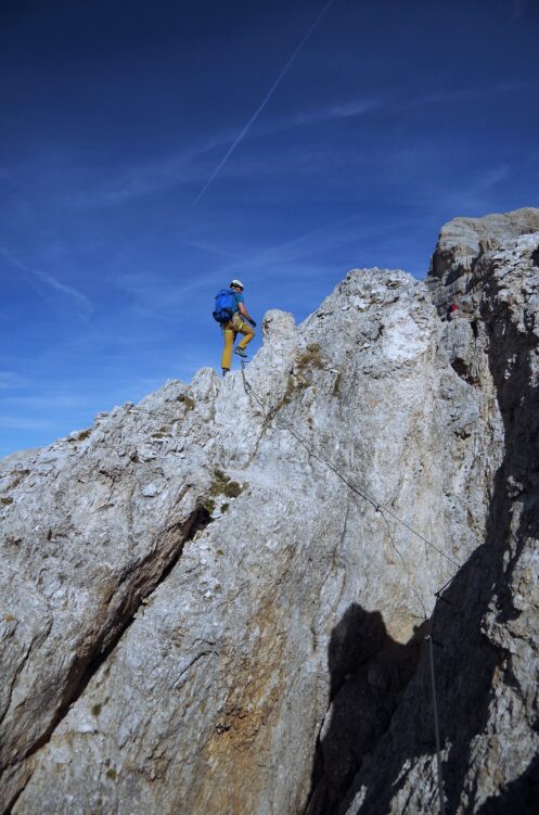 Wyjście na szczyt Punta Anna ferratą Giuseppe di Olivieri