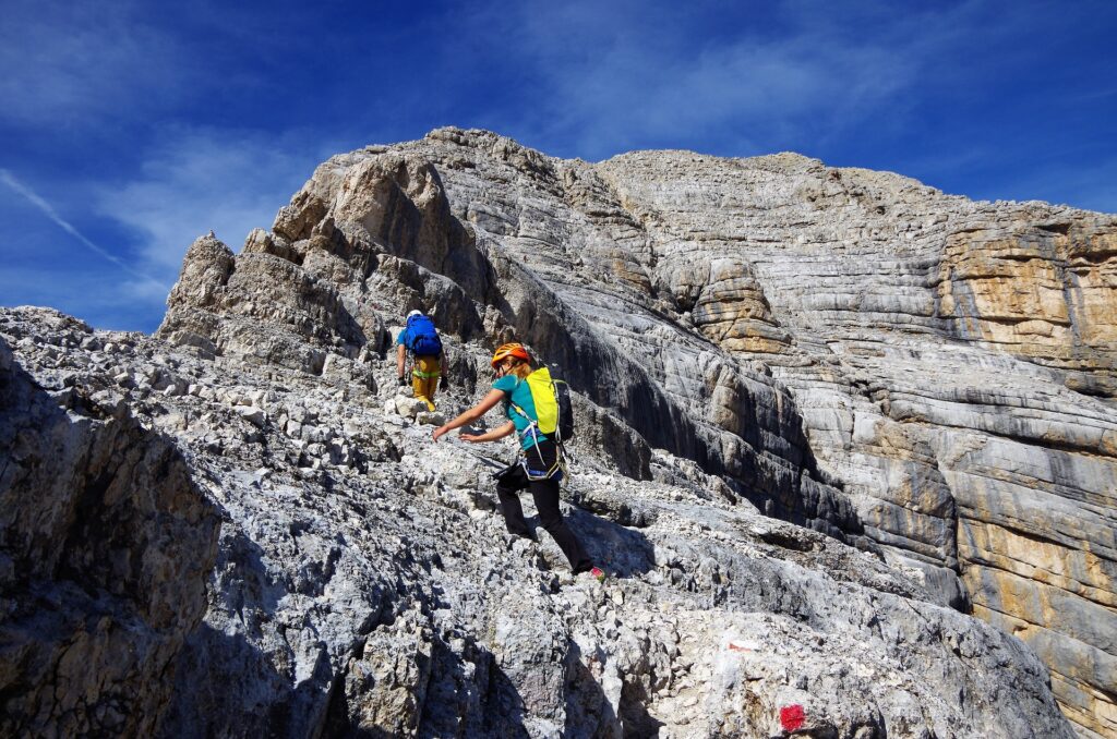 Kopuła szczytowa Tofany di Mezzo zapewnia dodatkowe, wspinaczkowe doznania