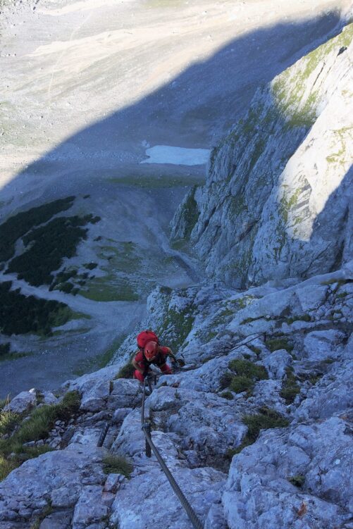 Pola na ferratcie Anna Klettersteig na Dachstein