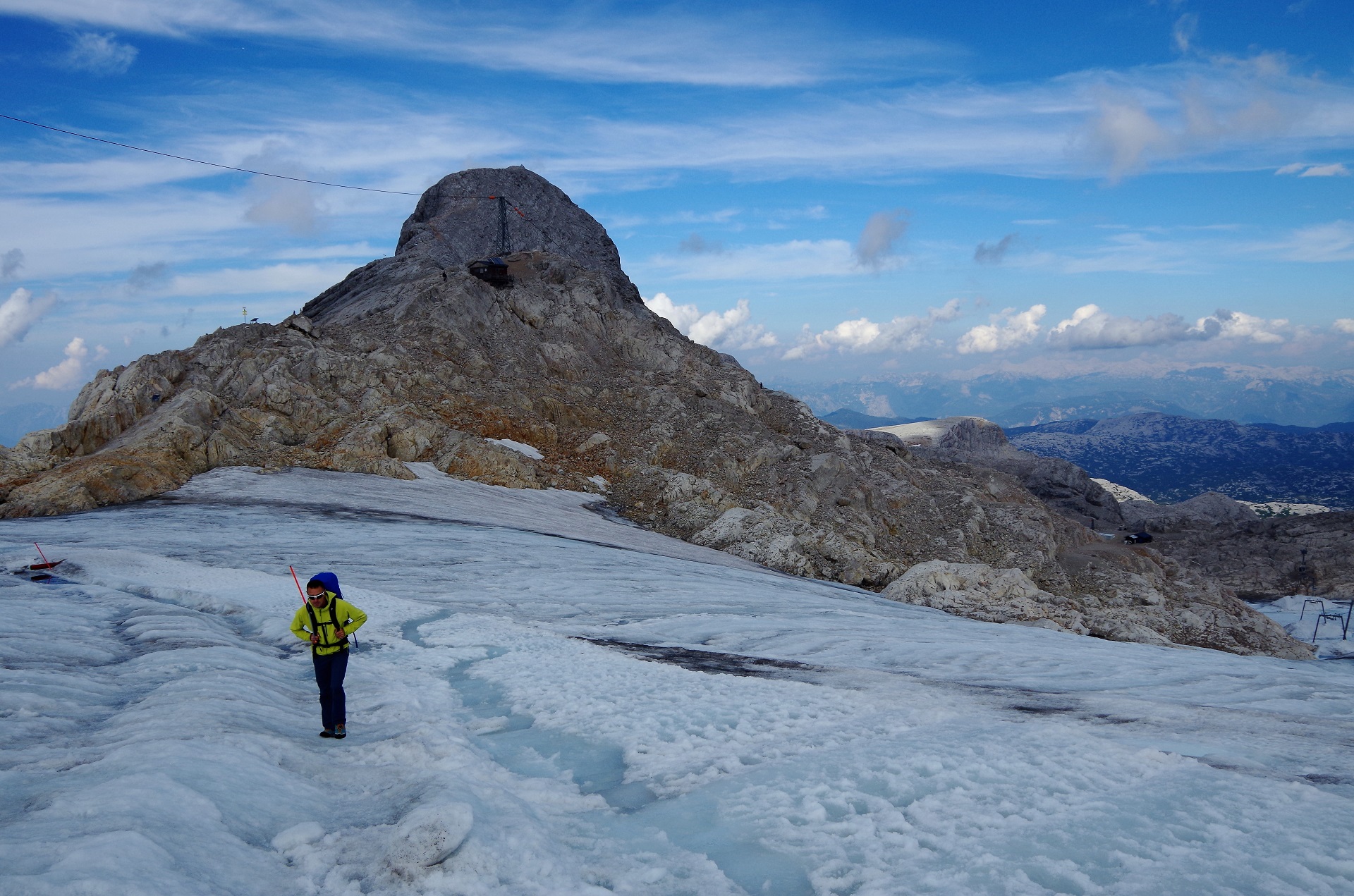 Zejście z ferraty Johann lodowcem Dachstein