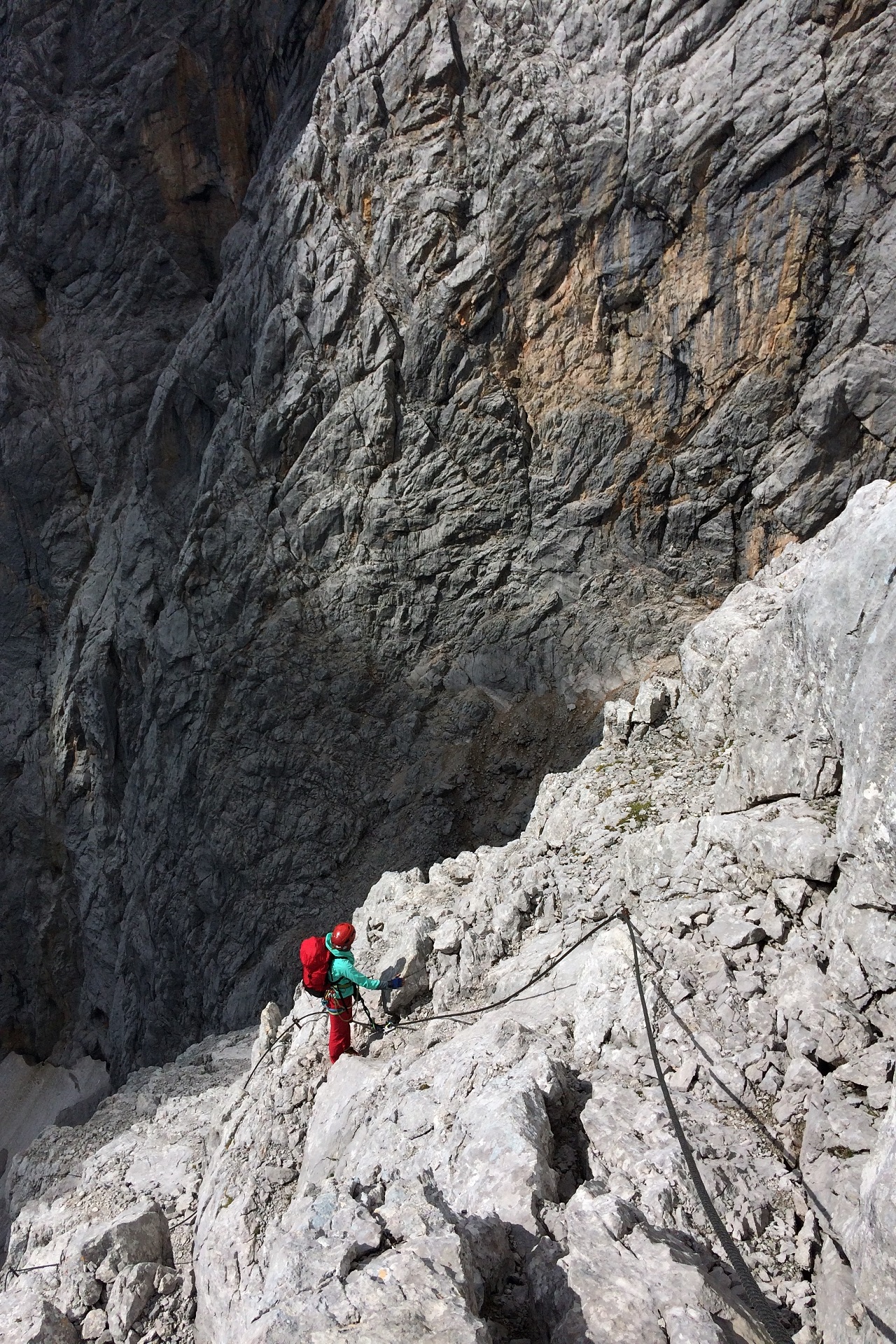 Pola na ferracie Johann, Dachstein - część trzecia ferraty