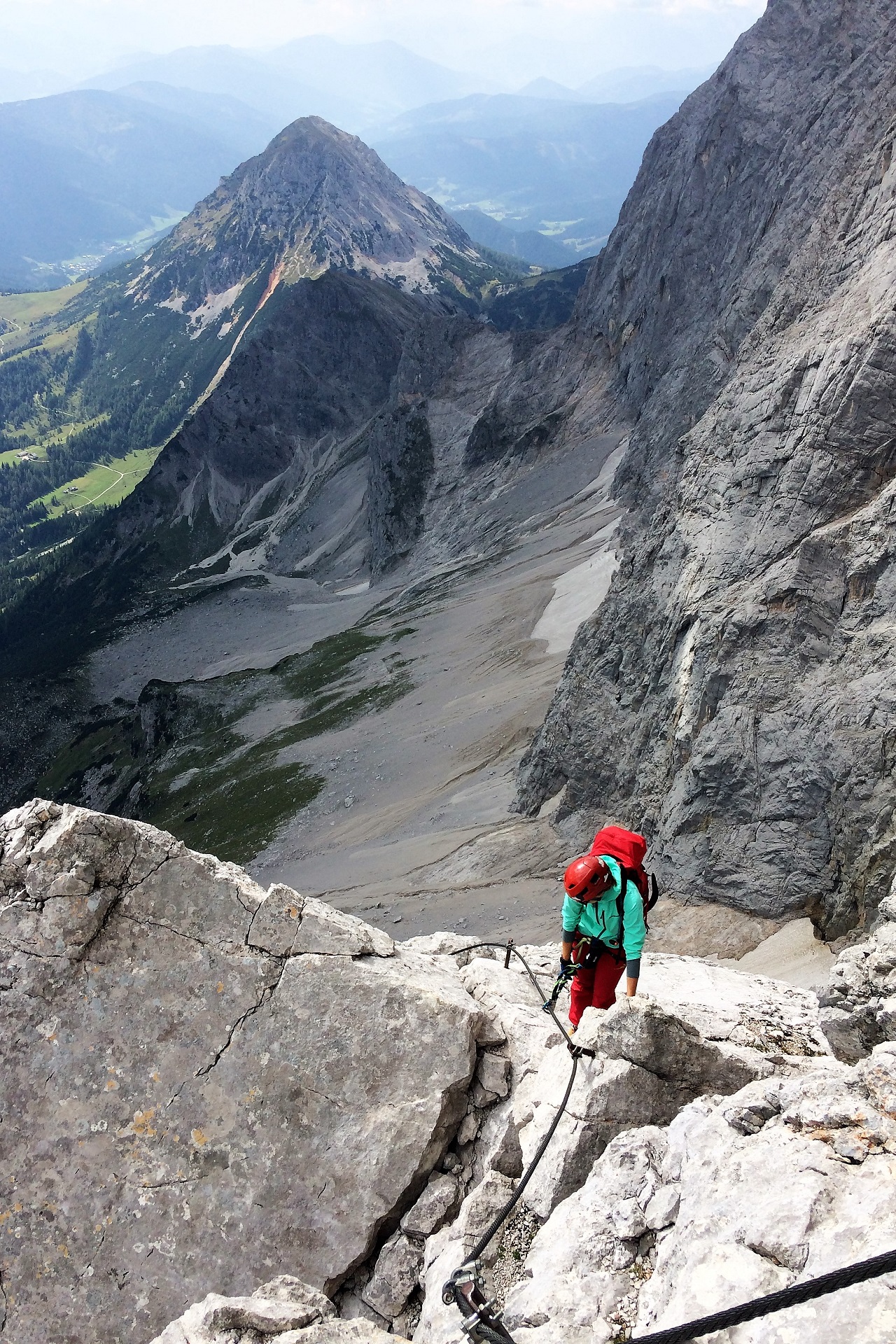 Część trzecia ferraty Johann Klettersteig