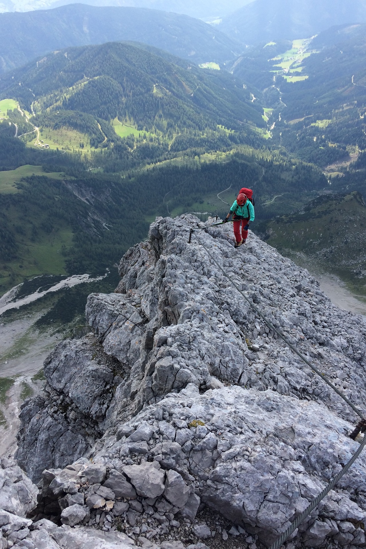 Malownicza ferrata Johann, Dachstein - część trzecia ferraty