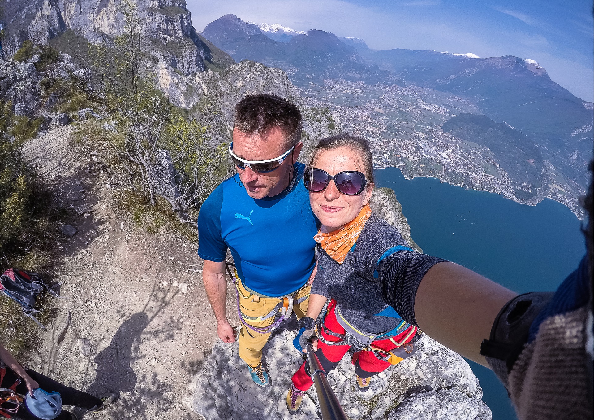 Ferrata Fausto Susatti kończy się na szczycie Cima Capi