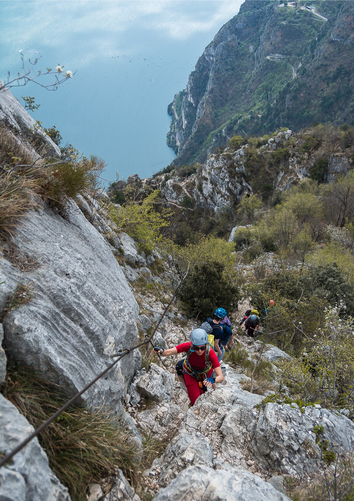 Ferrata Cima Capi wiedzie grzbietem góry