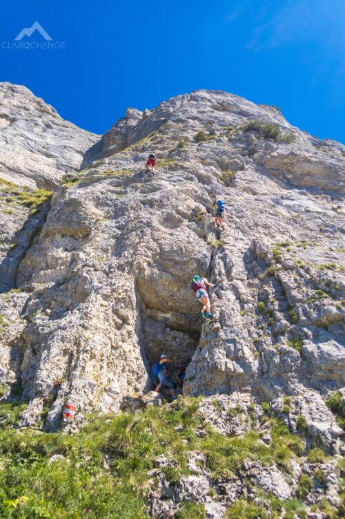 Start ferraty Sisi przy charaktersystycznej nyży
