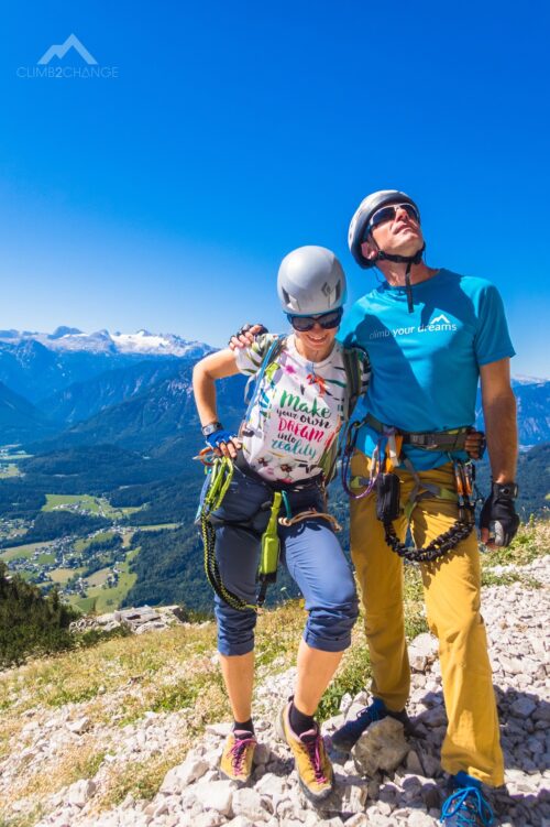 Przed rozpoczęciem ferraty Sisi