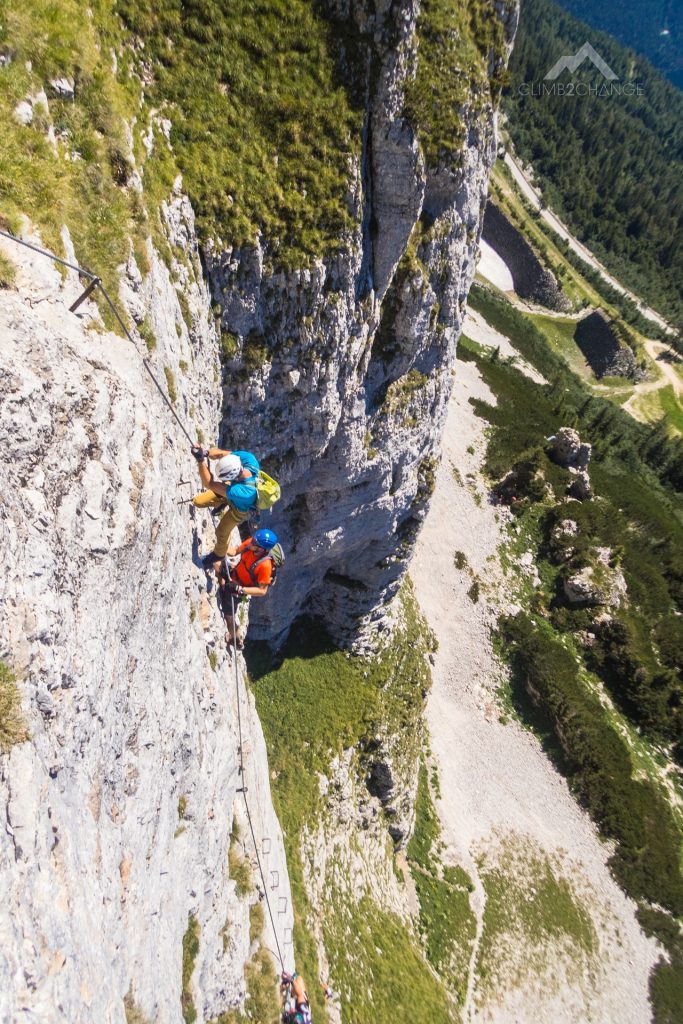 Dolny odcinek za D na ferracie Sisi