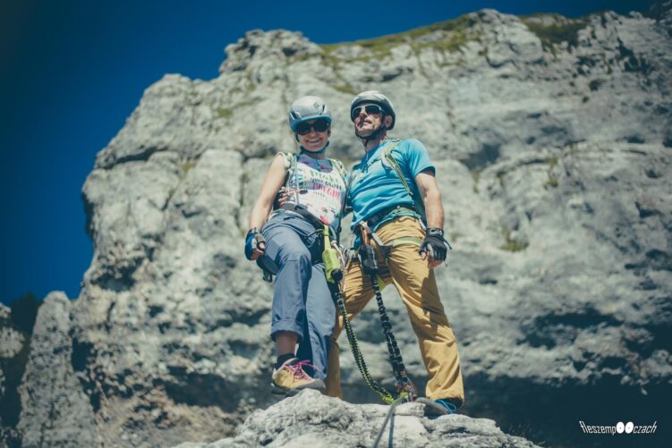 My na ferracie, tuż przed miejscem, w którym znajduje się książka wpisów