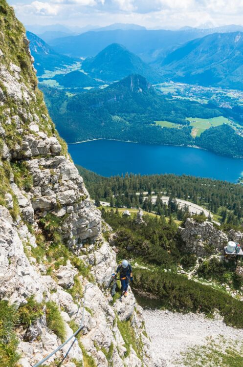 Przejście za kant - ferrata Sisi
