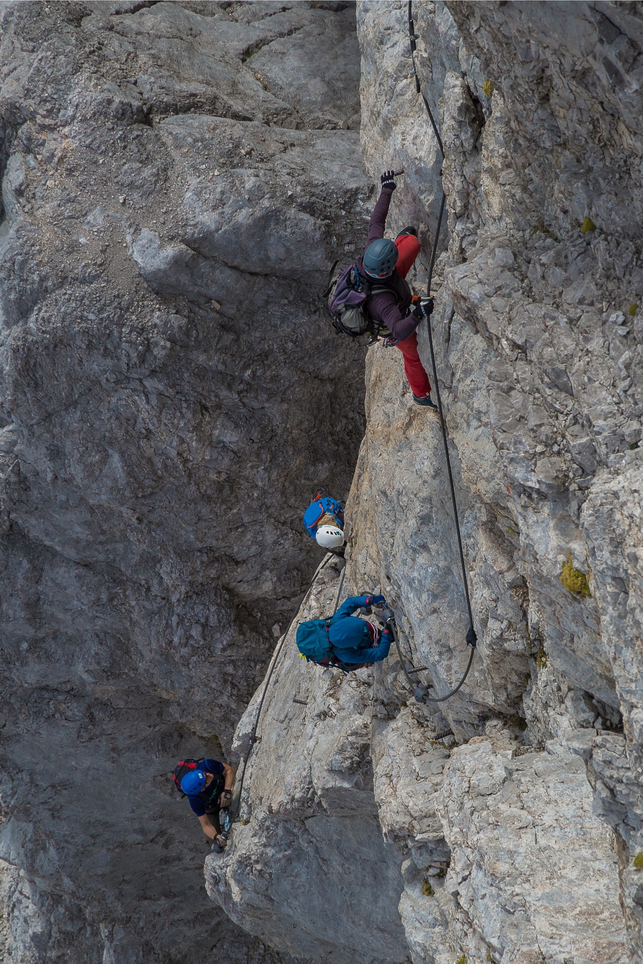 Ostatnie trudności na ferracie Sky Walk