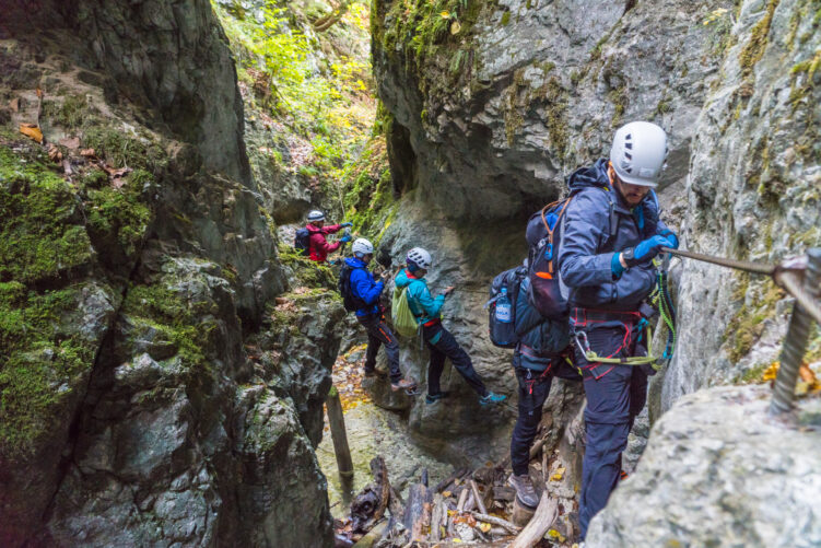Via ferrata Kysel, Słowacji Raj