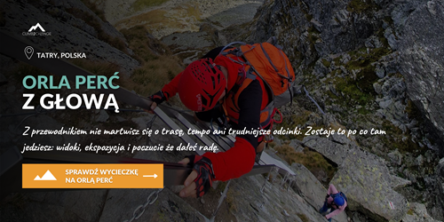 Wycieczka na Orla Perć z przewodnikiem climb2change banner