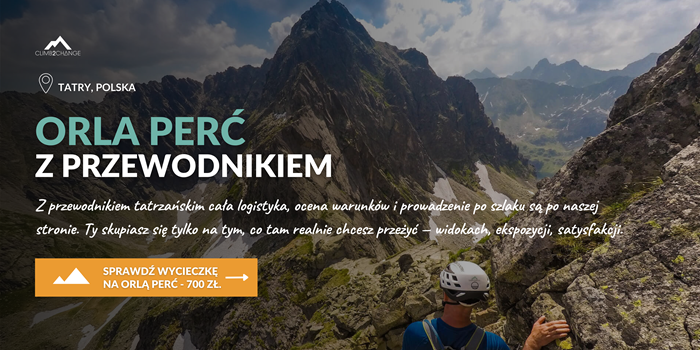 wycieczka na Orlą Perć z przewodnikiem tatrzańskim climb2change