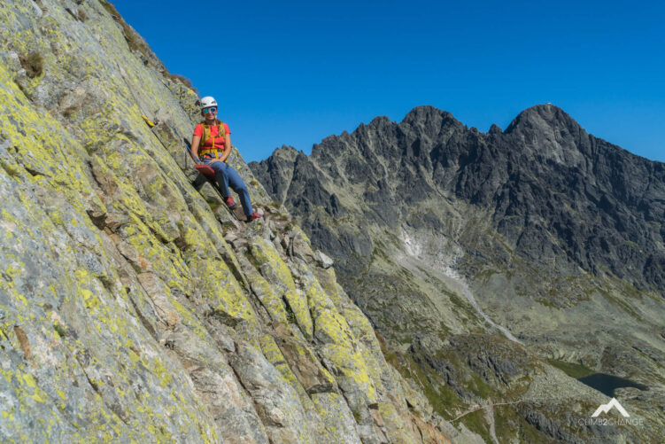 wycieczka via ferrata na Czerwona Lawke z przewodnikiem climb2change
