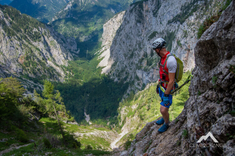 Via ferraty w Austrii - ferrata Alpenverreinsteig w Austrii, masyw Rax