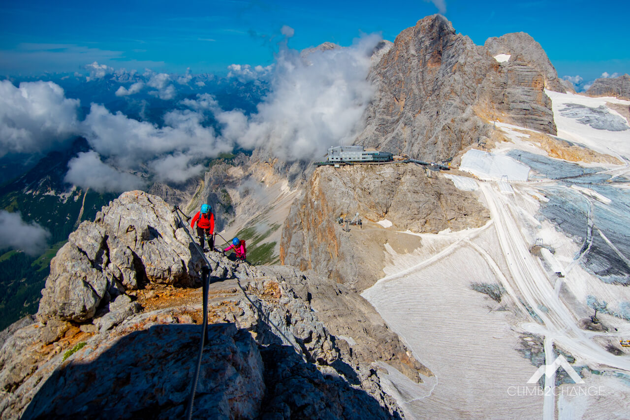 via ferrty w Austrii, lodowiec Dachstein