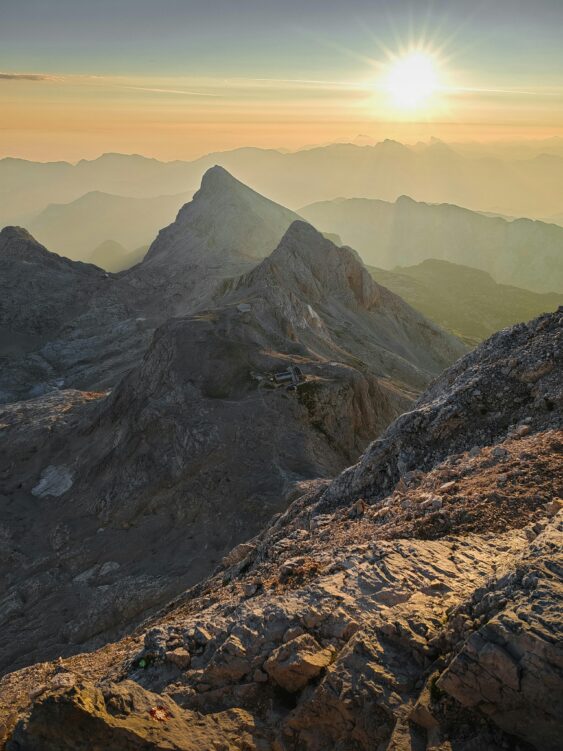 wchód słońca na Triglav Alpy Julijskie